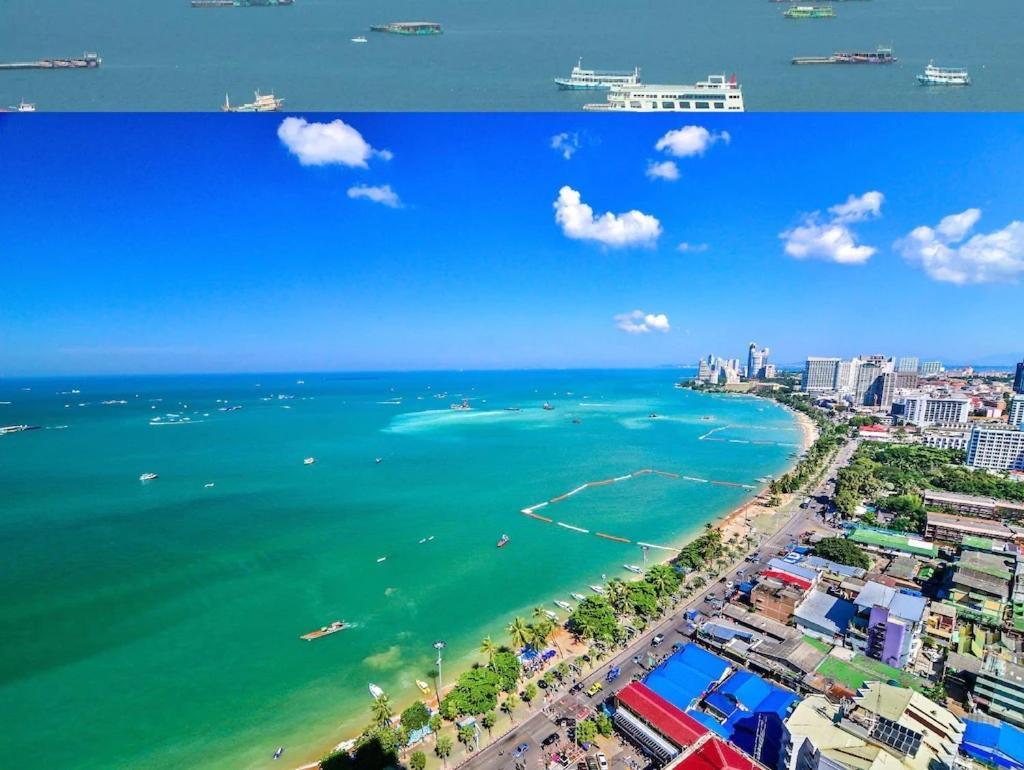 Sea View -High Floor 2 Bed Room Excellent Location Pattaya Exterior foto